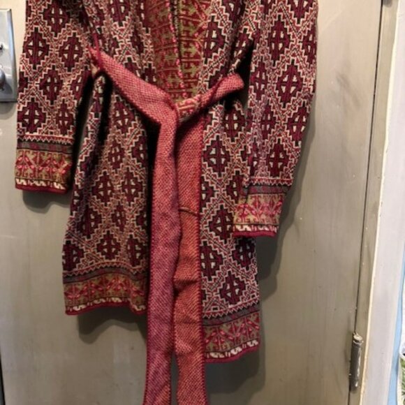 Boho shawl neck Cardigan Duster Sweater / Jacket - Picture 8 of 16